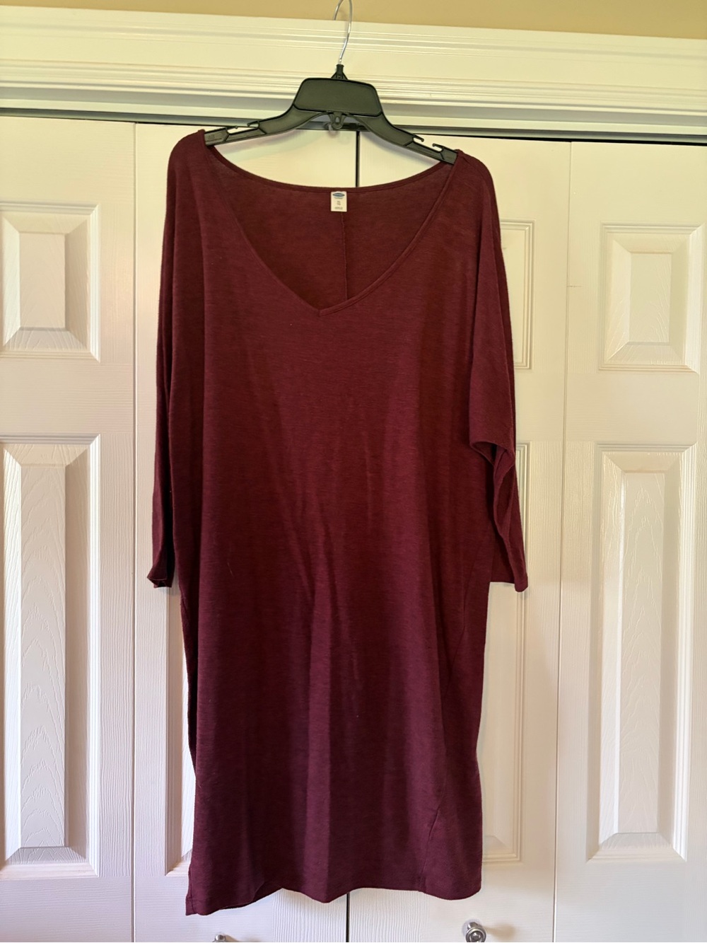 Old Navy Burgundy V-Neck Tunic